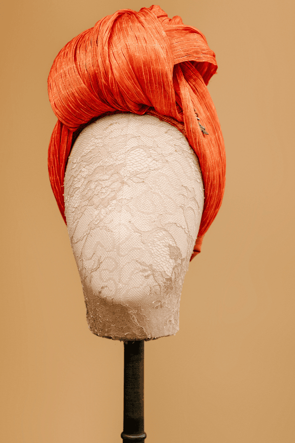 Maxi Turban — Pleated Knot