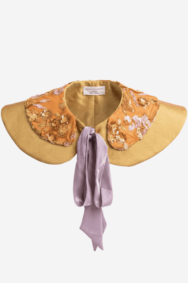 Regal Mustard Bow Collar