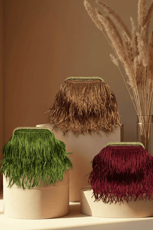 Shoregrass Fringe Clutch
