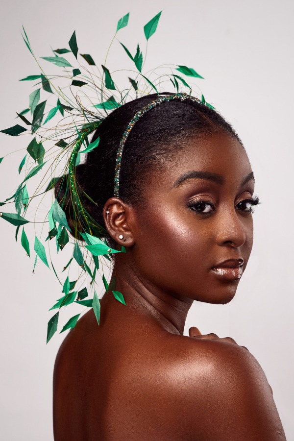 Enchanted Emerald Flora Headpiece