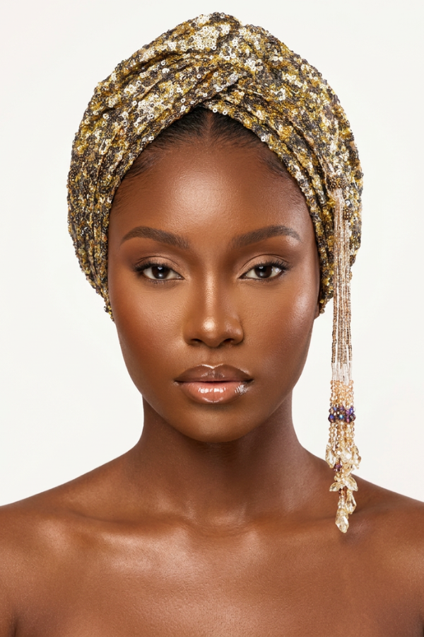 Golden Dazzle Turban