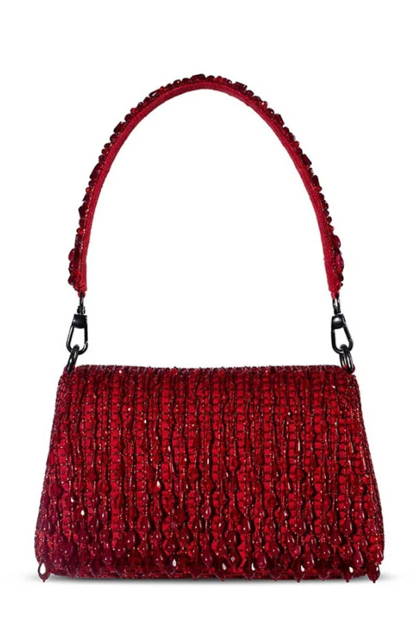 Red Beaded shoulder bag