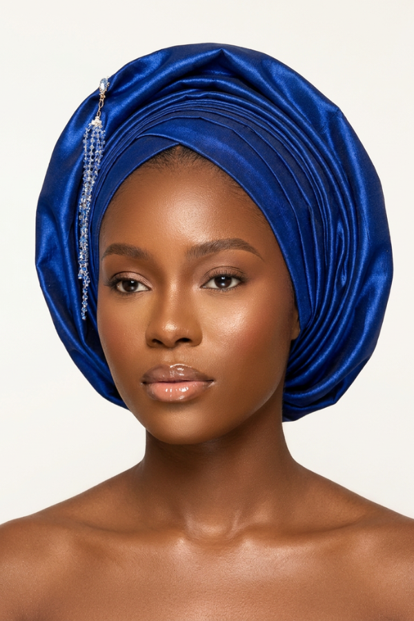 Royal Sapphire Pleated