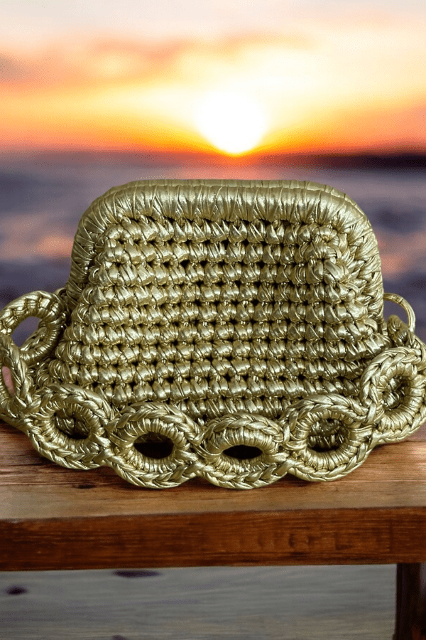 Sunset Elegance crotchet Pouch